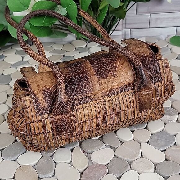 Vintage Tosca Blu python leather purse - Picture 3 of 14